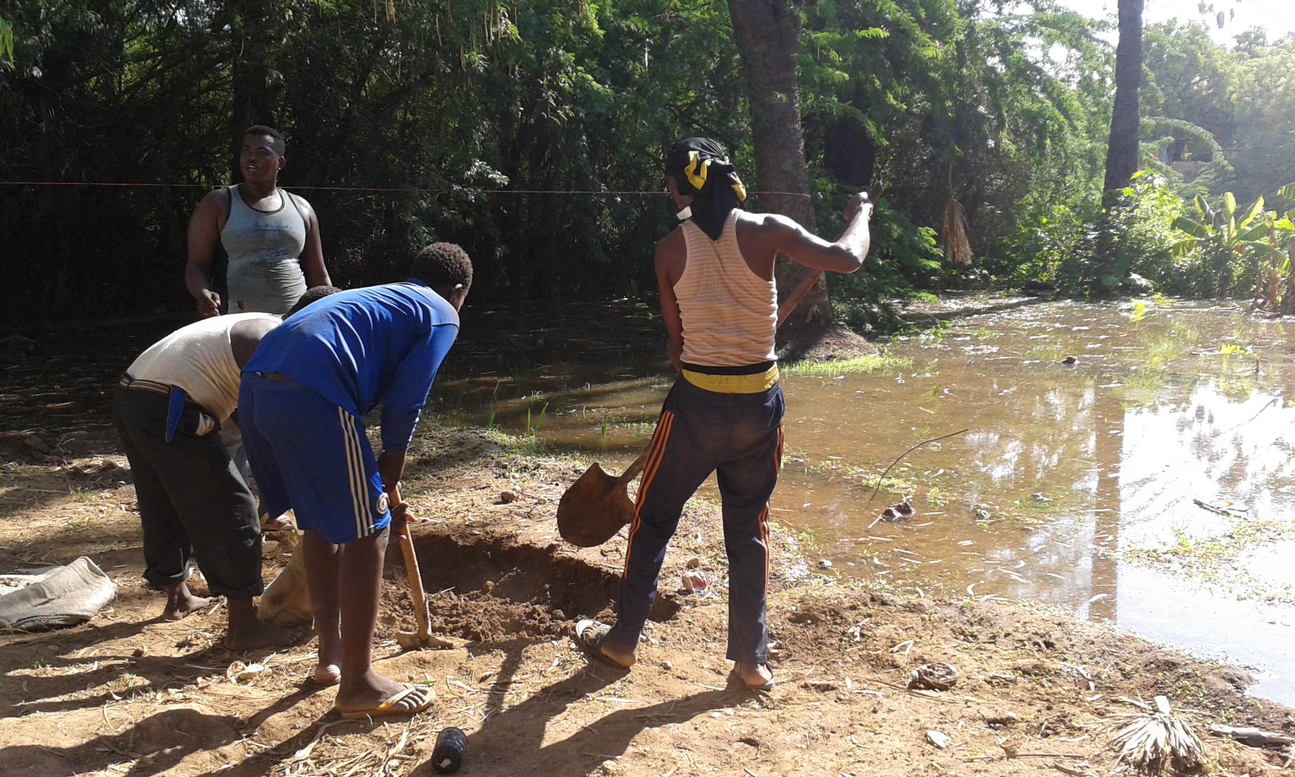 Shabelle River flooding in Jowhar.