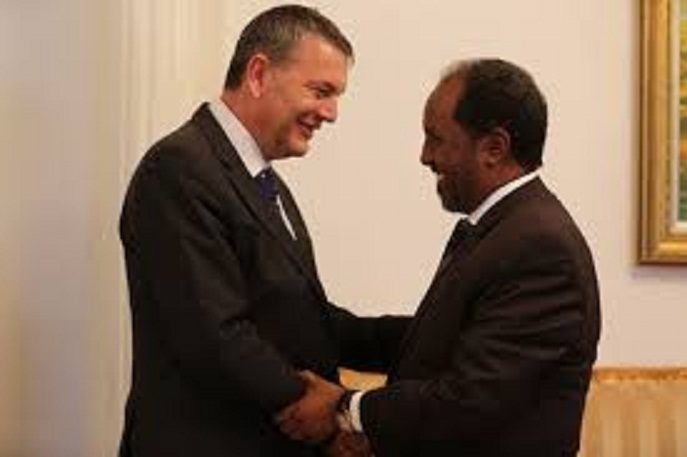 President farewells outgoing Deputy SR, Resident and HC to Somalia, Mr Philippe Lazzarini.