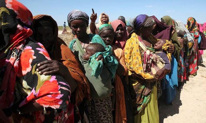 Internally displaced women in Somalia, where there is widespread acceptance of domestic violence.