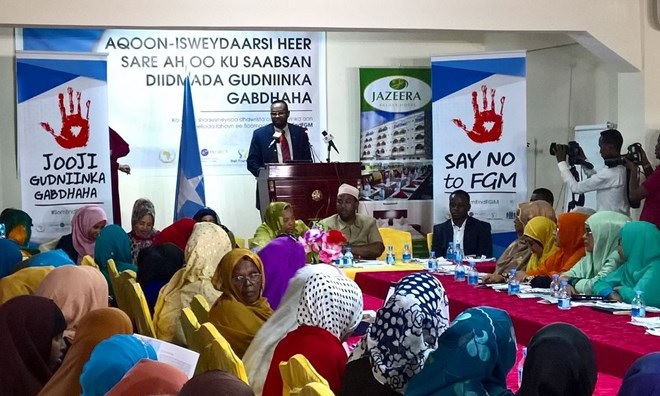 Somali government pledges to fight FGM at first national forum.